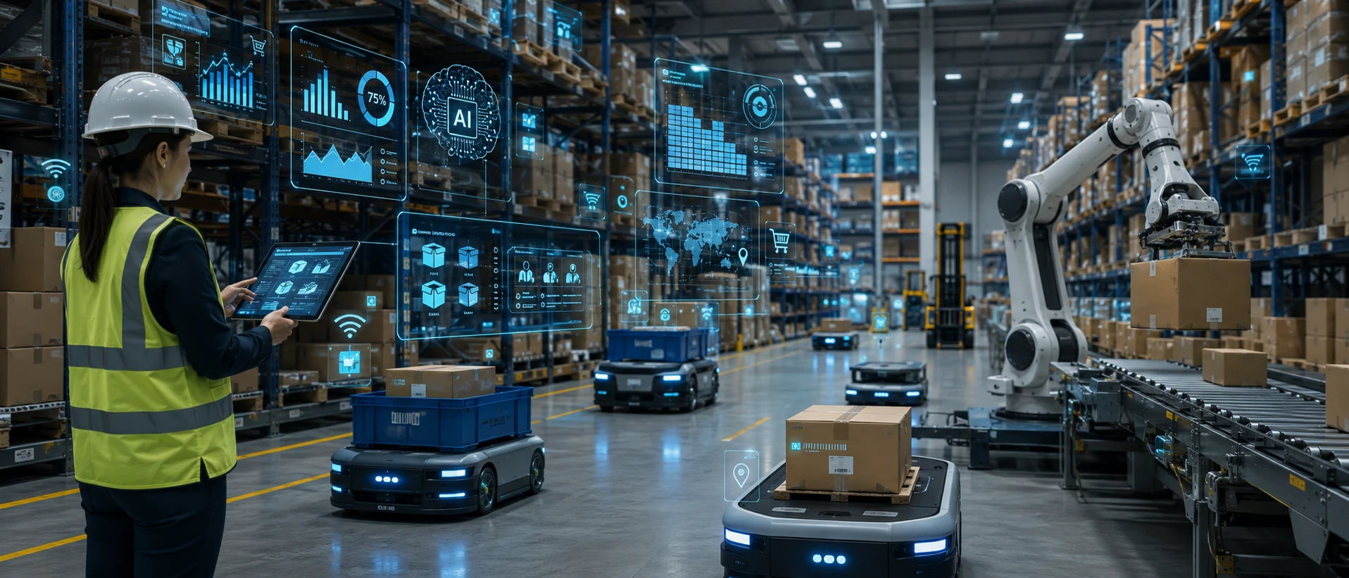 AI and robots in warehousing