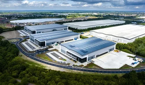 Gateway Peterborough at A1(M) Junction 17: 180-acre logistics park with over 4 million sq ft of distribution and manufacturing space.