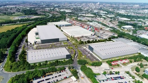 Wakefield Europort at M62 J31 - Yorkshire premier logistics location with intermodal rail freight terminal